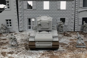 Captured KV2 (MULTICOLORED) — WWII German Tank | 1/32 (54mm)–1/56 (28mm) Scale Model