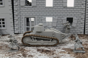 Renault FT17 (MULTICOLORED) — WWII German Tank | 1/32 (54mm)–1/56 (28mm) Scale Model