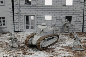 Renault FT17 (MULTICOLORED) — WWII German Tank | 1/32 (54mm)–1/56 (28mm) Scale Model