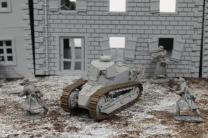 Renault FT17 (MULTICOLORED) — WWII German Tank | 1/32 (54mm)–1/56 (28mm) Scale Model