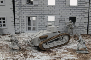 Renault FT17 (MULTICOLORED) — WWII German Tank | 1/32 (54mm)–1/56 (28mm) Scale Model