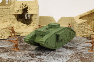 Mark V (Male) — WWI British Tank | 1/32 (54mm)–1/56 (28mm) Scale Model