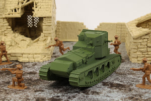 Mark A "Whippet" — WWI British Tank | 1/32 (54mm)–1/56 (28mm) Scale Model