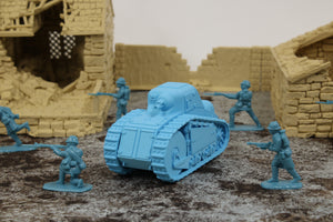 Peugeot Char 1918 — WWI French Tank | 1/32 (54mm)–1/56 (28mm) Scale Model