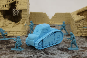 Peugeot Char 1918 — WWI French Tank | 1/32 (54mm)–1/56 (28mm) Scale Model