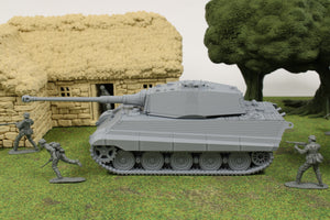 Tiger II "King Tiger" — WWII German Tank | 1/32 (54mm)–1/56 (28mm) Scale Model