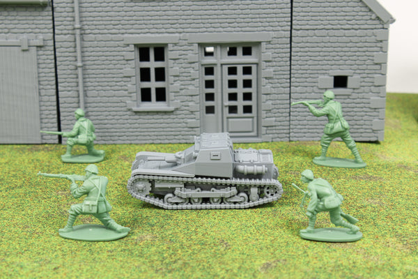 CV33 L3/33 — WWII Italian Tankette | 1/32 (54mm)–1/56 (28mm) Scale Model