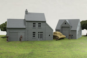 Normandy Farm Set (Bundle) | 1/32 (54mm)–1/56 (28mm) Diorama Terrain