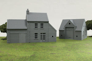 Normandy French Farmhouse | 1/32 (54mm)–1/56 (28mm) Diorama Terrain