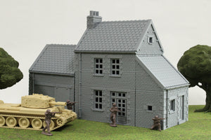 Normandy French Farmhouse | 1/32 (54mm)–1/56 (28mm) Diorama Terrain