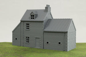 Normandy French Farmhouse | 1/32 (54mm)–1/56 (28mm) Diorama Terrain