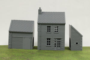 Normandy French Farmhouse | 1/32 (54mm)–1/56 (28mm) Diorama Terrain