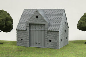 Normandy French Farm Barn | 1/32 (54mm)–1/56 (28mm) Diorama Terrain