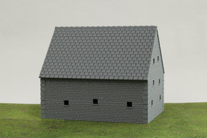 Normandy French Farm Barn | 1/32 (54mm)–1/56 (28mm) Diorama Terrain