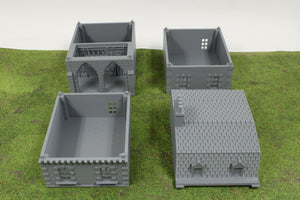 Carentan Medieval Arcades Building D | 1/32 (54mm)–1/56 (28mm) Diorama Terrain