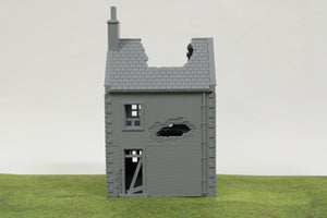 Normandy French House 7 (Volume 2) Destroyed | 1/32 (54mm)–1/56 (28mm) Diorama Terrain