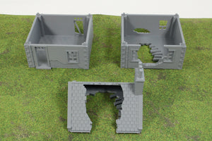 Normandy French House 7 (Volume 2) Destroyed | 1/32 (54mm)–1/56 (28mm) Diorama Terrain