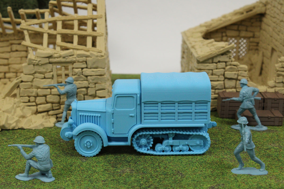 Unic P107 — WWII French Halftrack | 1/32 (54mm)–1/56 (28mm) Scale Model