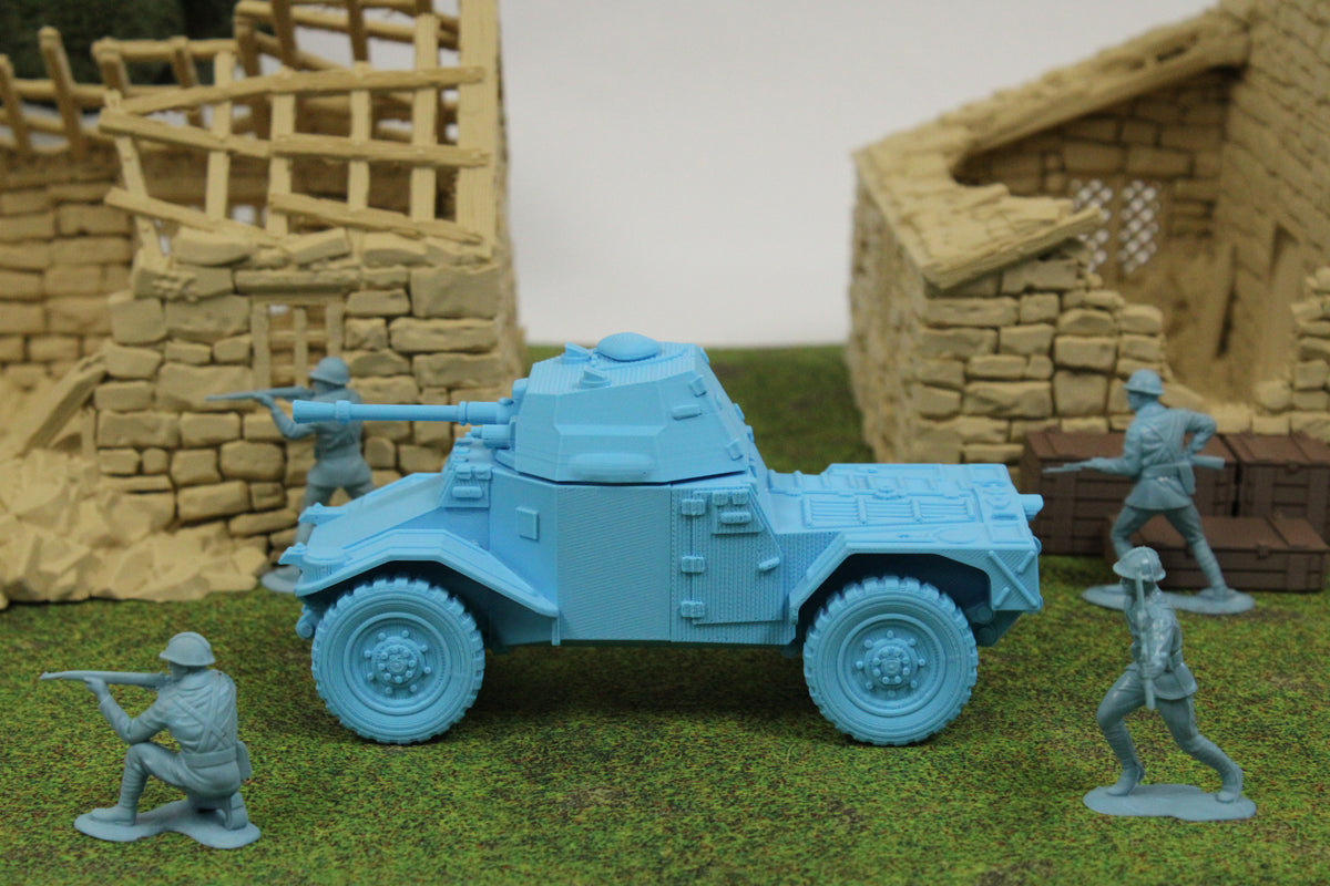 Panhard 178 — WWII French Armored Car | 1/32 (54mm)–1/56 (28mm) Scale Model