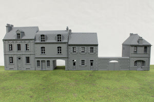 Normandy Row Houses V4 Cottage #3 | 1/32 (54mm)–1/56 (28mm) Diorama Terrain