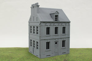 Normandy Row Houses V4 | 1/32 (54mm)–1/56 (28mm) Diorama Terrain