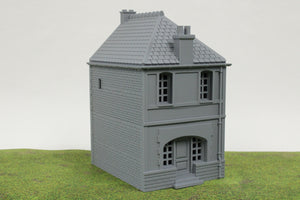 Normandy Row Houses V4 | 1/32 (54mm)–1/56 (28mm) Diorama Terrain