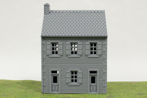 Normandy Row Houses V4 | 1/32 (54mm)–1/56 (28mm) Diorama Terrain