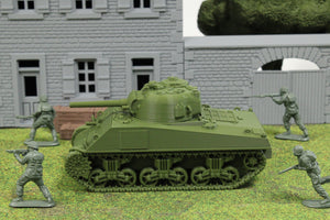 M4A4 Sherman — WWII American Tank | 1/32 (54mm)–1/56 (28mm) Scale Model