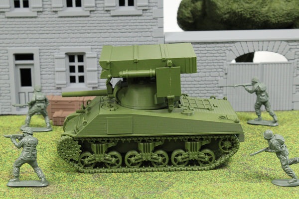 M4A4 Sherman Whizbang 3D printed military model – War Prints view 1