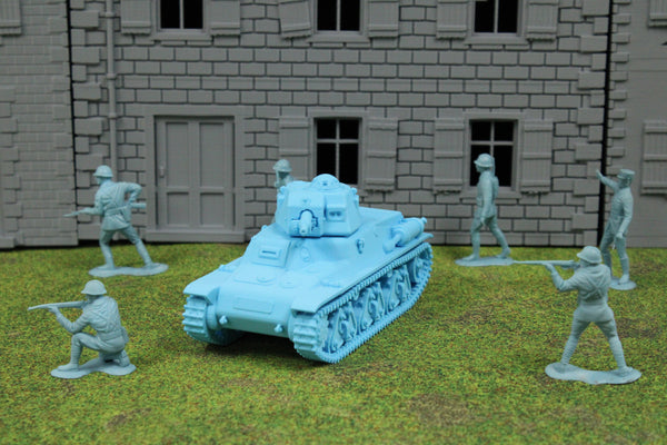 Hotchkiss H39 — WWII French Tank | 1/32 (54mm)–1/56 (28mm) Scale Model