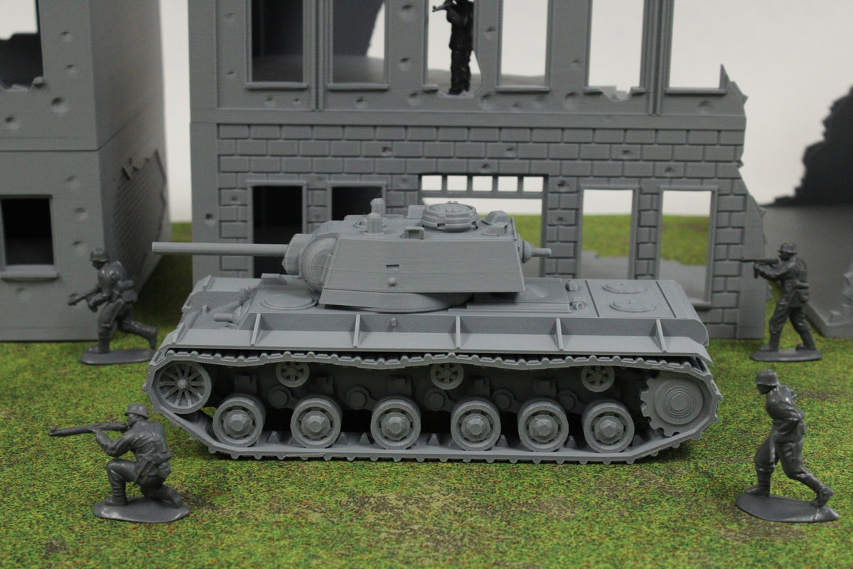 KV1 (w/ Modified Cupola) — WWII German Tank | 1/32 (54mm)–1/56 (28mm) Scale Model