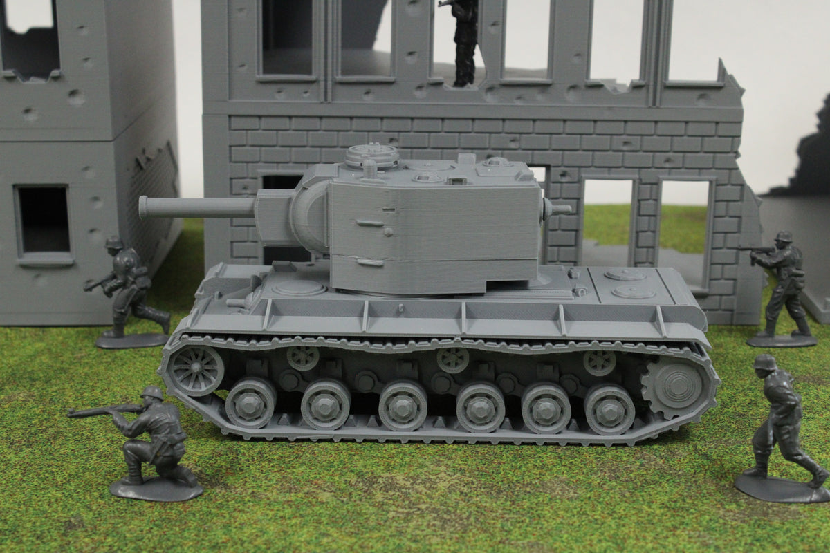 KV2 (w/ Modified Cupola) — WWII German Tank | 1/32 (54mm)–1/56 (28mm) Scale Model