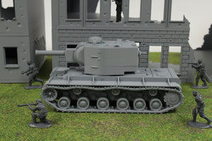 KV2 (w/ Modified Cupola) — WWII German Tank | 1/32 (54mm)–1/56 (28mm) Scale Model