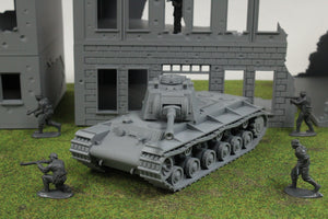KV1 (w/ Modified Cupola AND Panzer Turret) — WWII German Tank | 1/32 (54mm)–1/56 (28mm) Scale Model