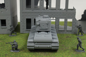 KV2 (w/ Modified Cupola) — WWII German Tank | 1/32 (54mm)–1/56 (28mm) Scale Model