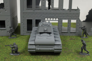 KV1 (w/ Modified Cupola) — WWII German Tank | 1/32 (54mm)–1/56 (28mm) Scale Model