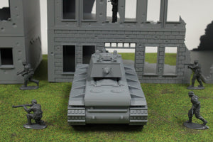 KV1 (w/ Modified Cupola AND Panzer Turret) — WWII German Tank | 1/32 (54mm)–1/56 (28mm) Scale Model
