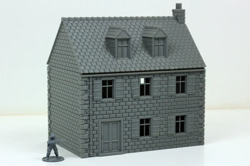 Normandy French House 3 (Volume 1) | 1/32 (54mm)–1/56 (28mm) Diorama Terrain