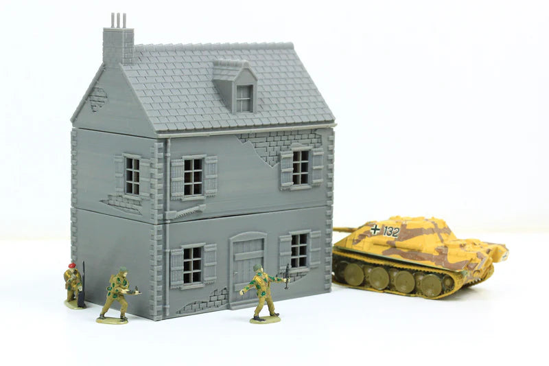 Normandy French House 1 (Volume 1) | 1/32 (54mm)–1/56 (28mm) Diorama Terrain