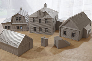 Soviet Village Set | 1/32 (54mm)–1/56 (28mm) Diorama Terrain