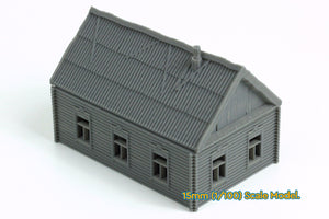 Soviet Village Russian Izba Log House | 1/32 (54mm)–1/56 (28mm) Diorama Terrain