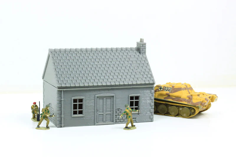 Small Normandy French House 1 (Volume 1) | 1/32 (54mm)–1/56 (28mm) Diorama Terrain