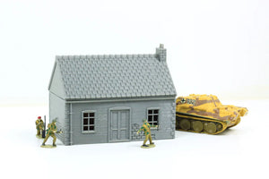 Small Normandy French House 1 (Volume 1) | 1/32 (54mm)–1/56 (28mm) Diorama Terrain