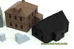 Soviet Village Set | 1/32 (54mm)–1/56 (28mm) Diorama Terrain