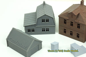 Soviet Village Set | 1/32 (54mm)–1/56 (28mm) Diorama Terrain