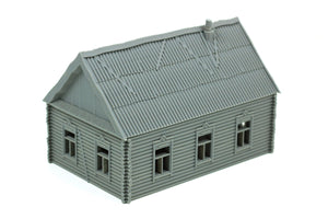 Soviet Village Russian Izba Log House | 1/32 (54mm)–1/56 (28mm) Diorama Terrain
