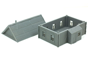 Soviet Village Russian Izba Log House | 1/32 (54mm)–1/56 (28mm) Diorama Terrain