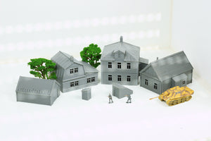 Soviet Village Set | 1/32 (54mm)–1/56 (28mm) Diorama Terrain