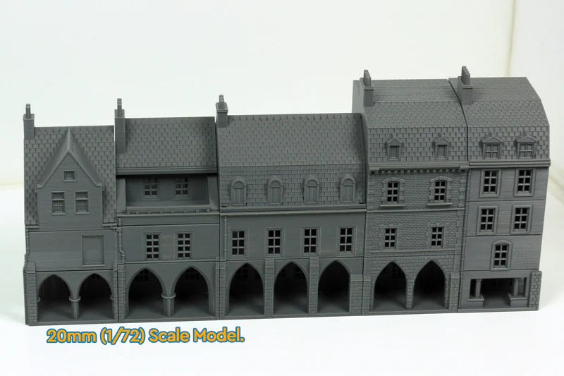 Carentan The Medieval Arcades Row | 1/32 (54mm)–1/56 (28mm) Diorama Terrain