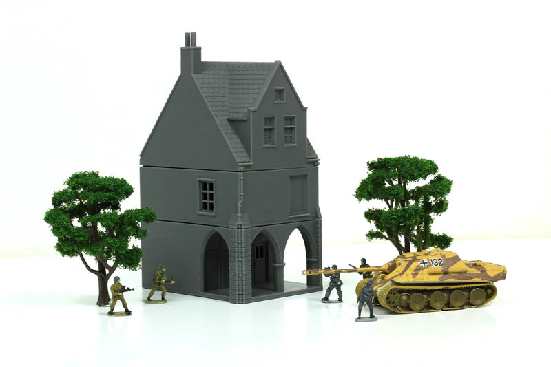 Carentan Medieval Arcades Building A | 1/32 (54mm)–1/56 (28mm) Diorama Terrain